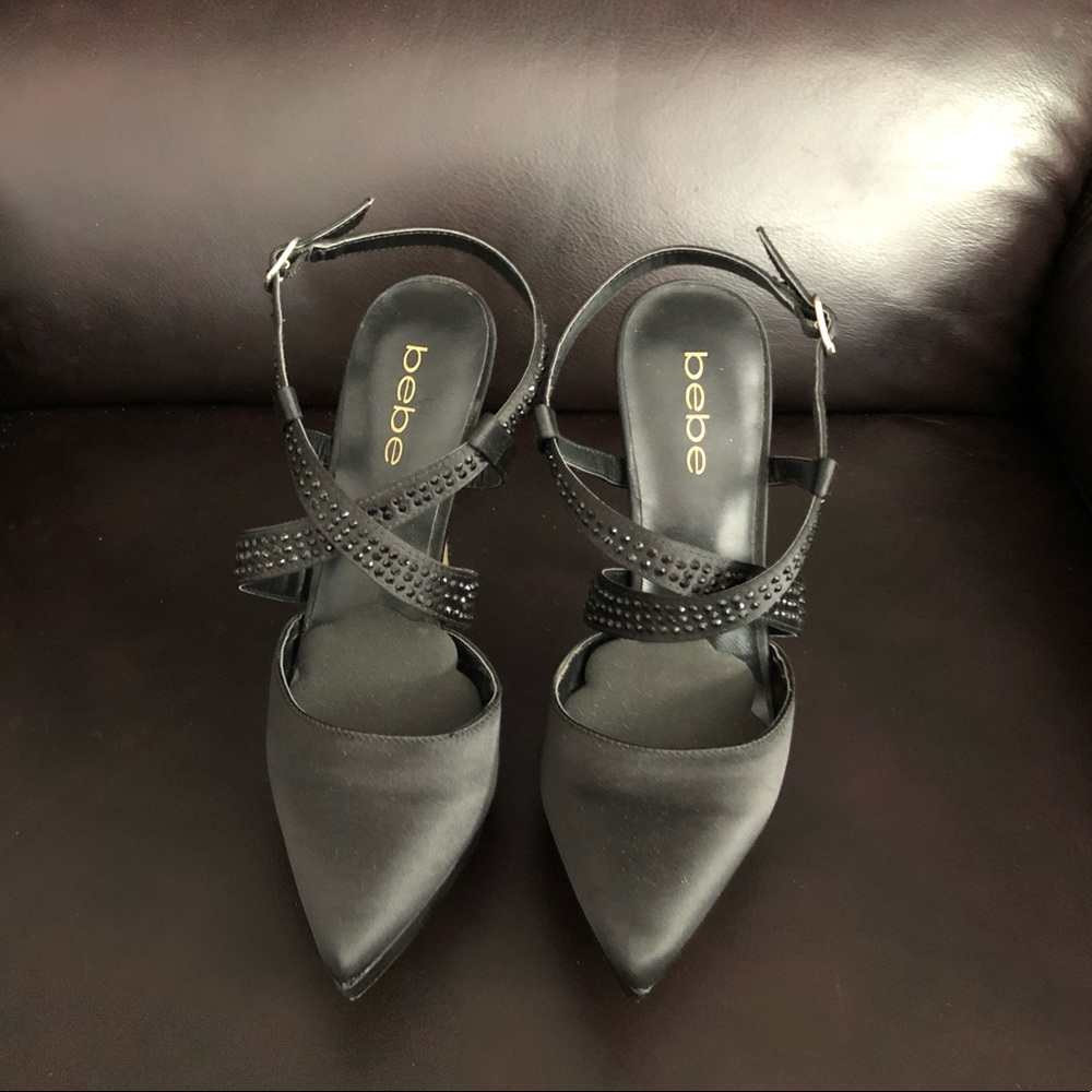 Bebe Embellished Strappy Pumps